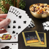 Melbourne Australia CBD Night Lights Spielkarten (In Situ)