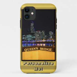 Melbourne Australia City Lights over Queens Bridge Case-Mate iPhone Hülle