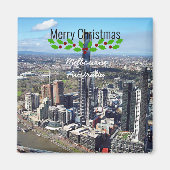 Melbourne Australia - Feiertage Magnet (Vorne)