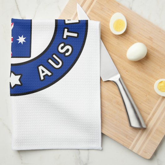 Melbourne Australia Geschirrtuch (Viertel Falte)