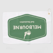 Melbourne Australia - Golf Course Destination Logo Golfhandtuch (Horizontal)