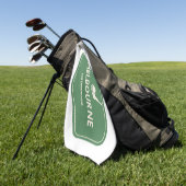 Melbourne Australia - Golf Course Destination Logo Golfhandtuch (Gras)