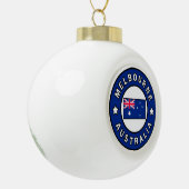 Melbourne Australia Keramik Kugel-Ornament (Links)