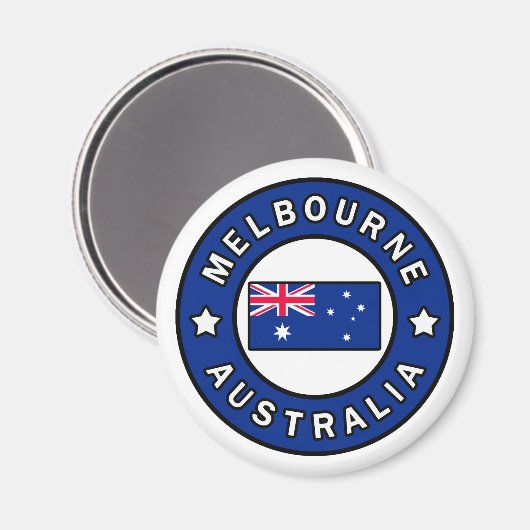 Melbourne Australia Magnet (Vorderseite/Rückseite)