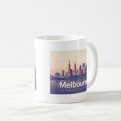 Melbourne Australia Pastel Travel Design Kaffeetasse (VorderseiteRechts)