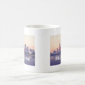 Melbourne Australia Pastel Travel Design Kaffeetasse (Mittel)