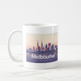 Melbourne Australia Pastel Travel Design Kaffeetasse