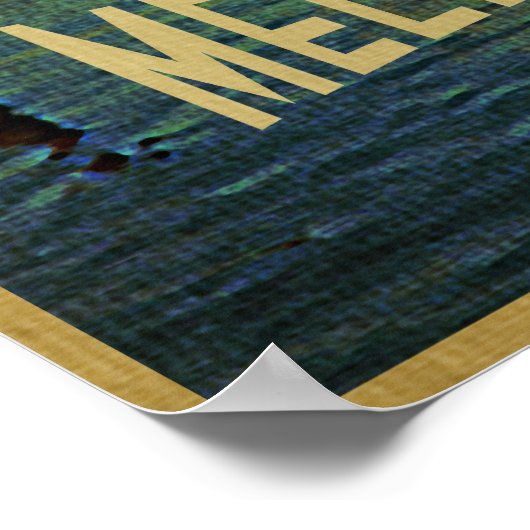 Melbourne Australia Poster (Ecke)