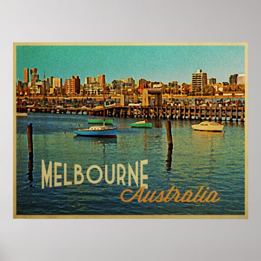 Melbourne Australia Poster (Vorne)