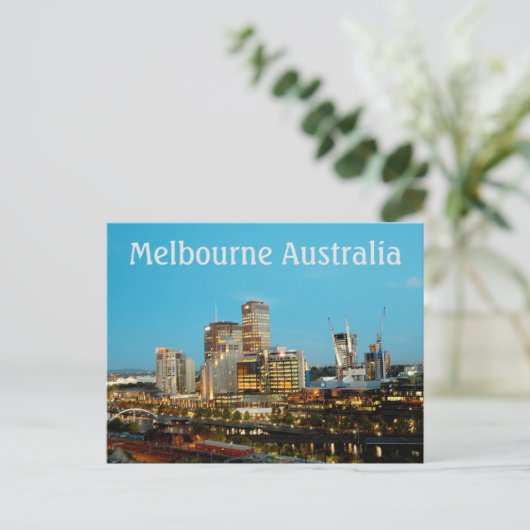 Melbourne Australia Postkarte (Stehend Vorderseite)
