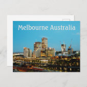 Melbourne Australia Postkarte (Vorne/Hinten)