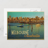 Melbourne Australia Postkarte (Vorne/Hinten)