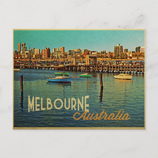 Melbourne Australia Postkarte (Vorderseite)