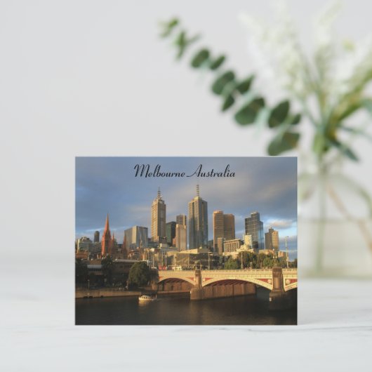 Melbourne Australia Postkarte (Stehend Vorderseite)