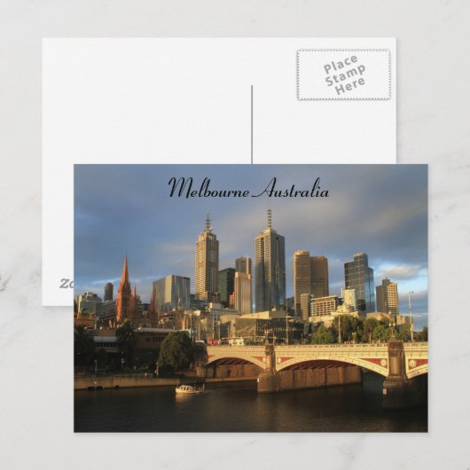 Melbourne Australia Postkarte (Vorne/Hinten)