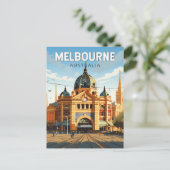 Melbourne Australia Reisen Vintag Postkarte (Stehend Vorderseite)