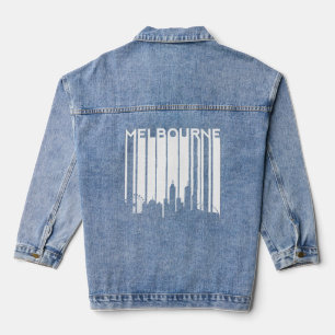 Melbourne Australia Retro Vintag City Outback Kan Jeansjacke