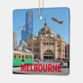 Melbourne Australia Scenic Christmas Ornament (Links)