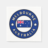 Melbourne Australia Serviette (Vorderseite)