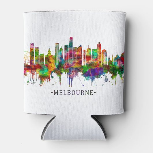 Melbourne Australia Skyline Dosenkühler (Vorderseite)