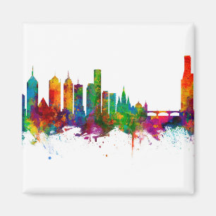 Melbourne Australia Skyline Magnet