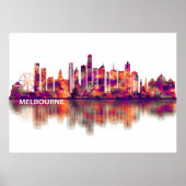 Melbourne Australia Skyline Poster (Vorne)