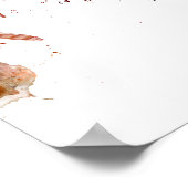 Melbourne Australia Skyline Poster (Ecke)