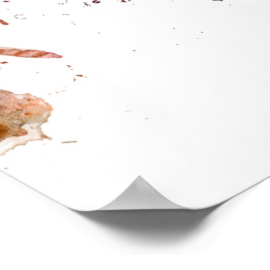 Melbourne Australia Skyline Poster (Ecke)