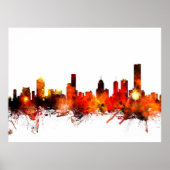 Melbourne Australia Skyline Poster (Vorne)