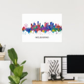 Melbourne Australia Skyline Poster (Heimbüro)