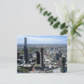 Melbourne Australia Skyline Postkarte (Stehend Vorderseite)
