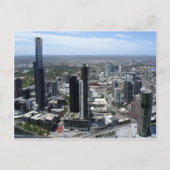 Melbourne Australia Skyline Postkarte (Vorderseite)