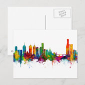 Melbourne Australia Skyline Postkarte (Vorne/Hinten)