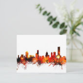 Melbourne Australia Skyline Postkarte (Stehend Vorderseite)