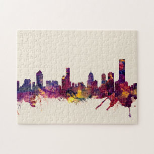 Melbourne Australia Skyline Puzzle