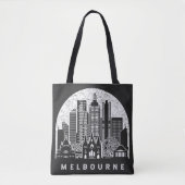 Melbourne Australia Skyline Tasche (Vorderseite)