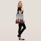 Melbourne Australia Skyline Watercolor Art Tasche (Am Model)
