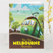 Melbourne Australia Tram Karte (Gelbe Blume)