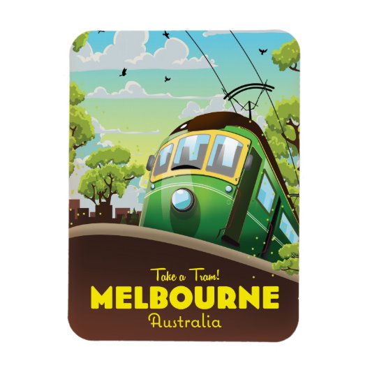 Melbourne Australia Tram Magnet (Vertikal)