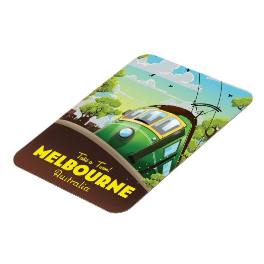 Melbourne Australia Tram Magnet (Linke Seite)