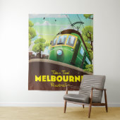 Melbourne Australia Tram Wandteppich (Beispiel)