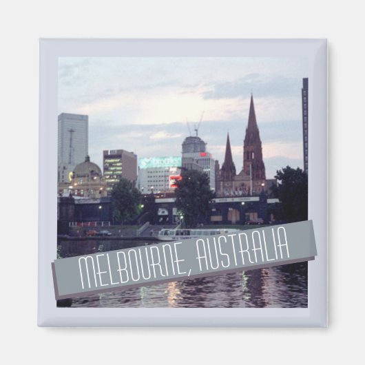 Melbourne Australia Travel Souvenir Kühlschrankmag Magnet (Vorne)
