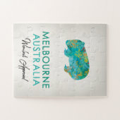 Melbourne Australia Wombat Puzzle (Horizontal)