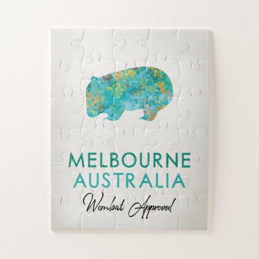 Melbourne Australia Wombat Puzzle (Vertikal)