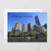 Melbourne Australia yarra River Postkarte (Vorne/Hinten)