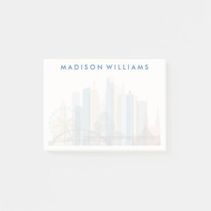 Melbourne, Australien  City Skyline Post-it Klebezettel