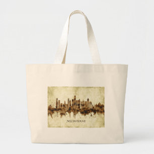 Melbourne Australien Cityscape Jumbo Stoffbeutel