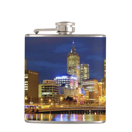 Melbourne, Australien. Der Blick auf die 2 Flachmann (Vorderseite)