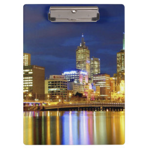 Melbourne, Australien. Der Blick auf die 2 Klemmbrett