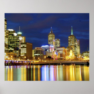 Melbourne, Australien. Der Blick auf die 2 Poster